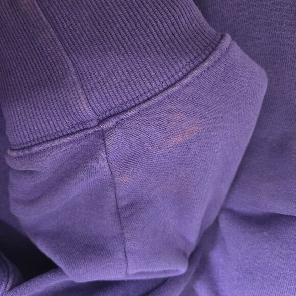 Aritzia TNA cozy Perfect /boyfriend cropped sweater/short set Purple M/XS - Picture 9 of 11
